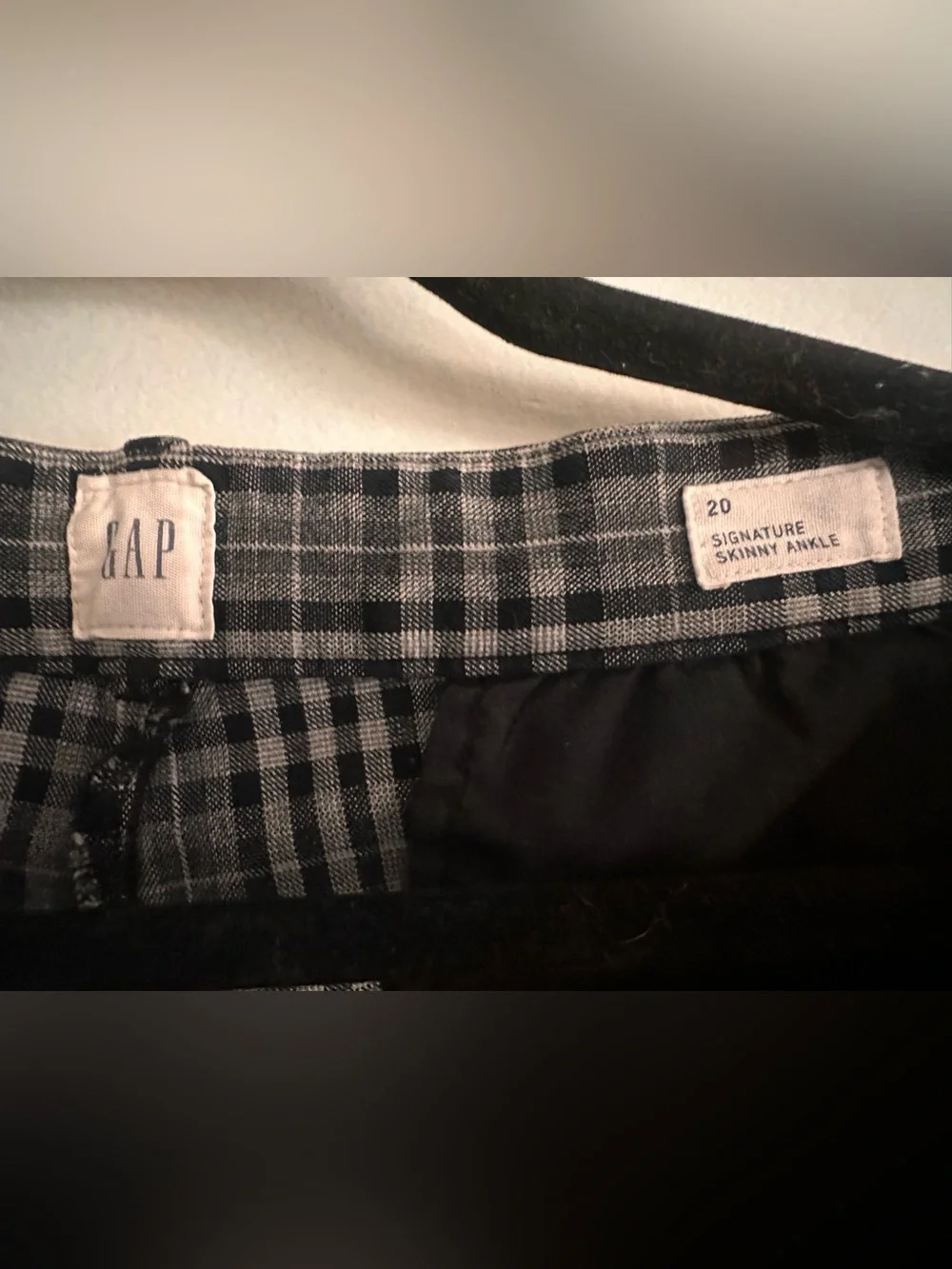 Women’s Gray Plaid Dress Pants - Picture 6 of 6
